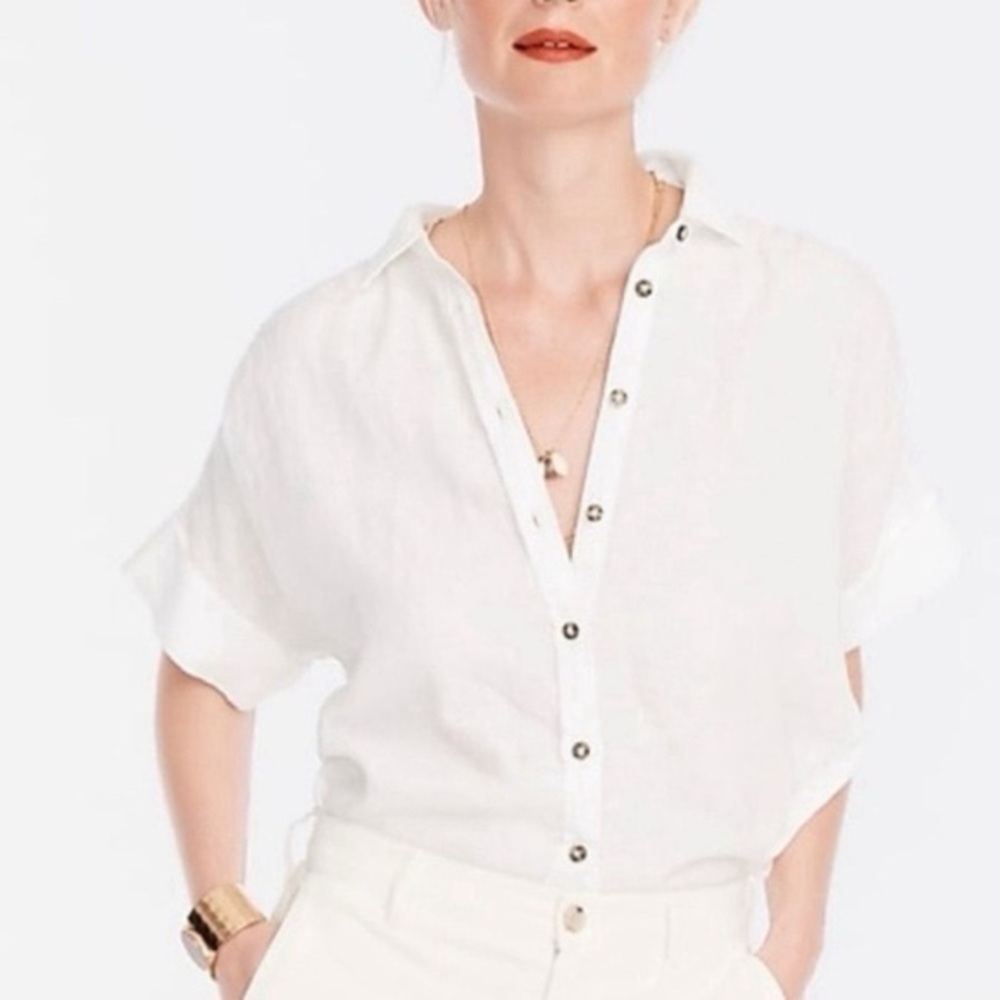 100% linen J.Crew button down